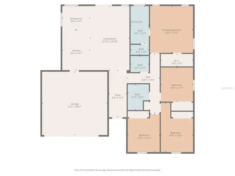 2D floor plan layout of this home in , Plant City, FL (Image 5). 2D floor plan layout of this home in , Plant City, FL (Image 5).