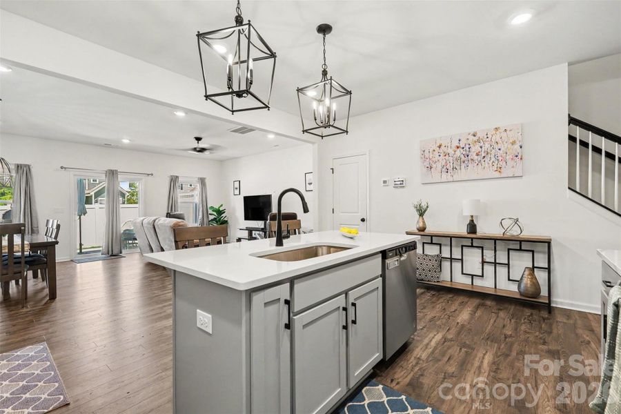 Furnished interior view inside a new home in , Clover (Image 15).
