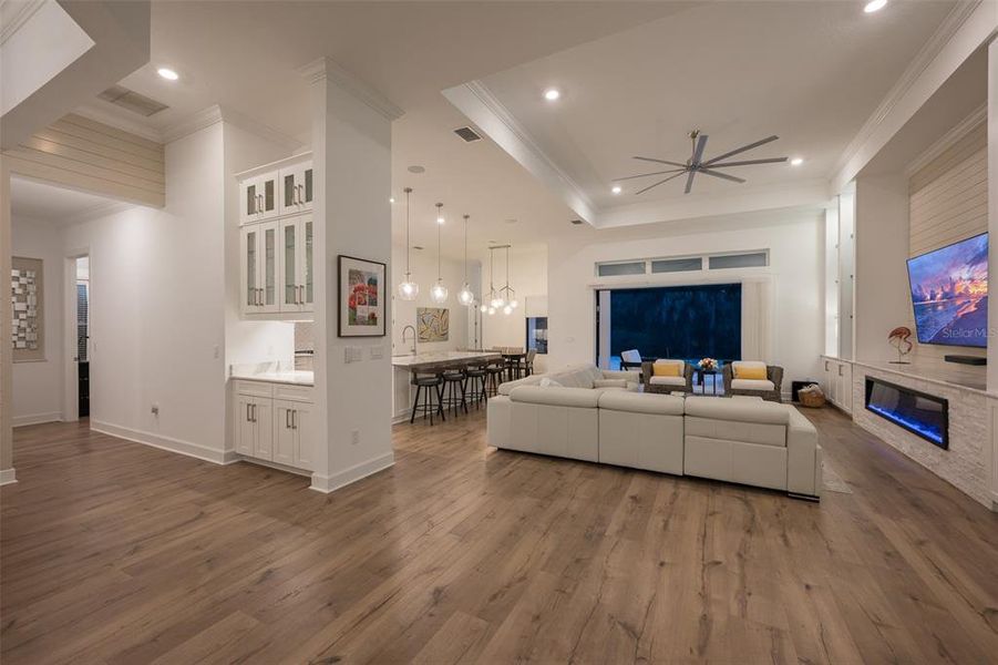 Furnished interior view inside a new home in , Sarasota (Image 58).