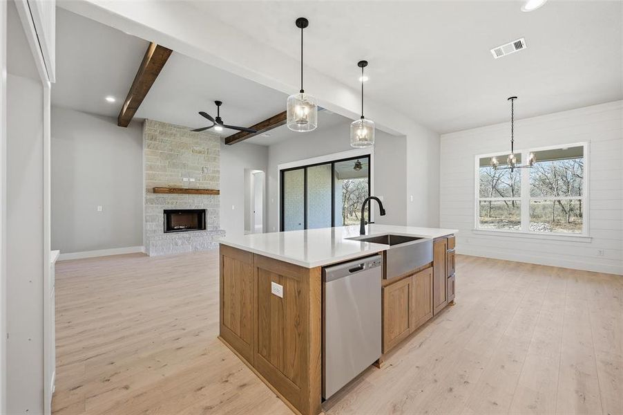Furnished interior view inside a new home in Escondido Ranches, Poolville (Image 8).