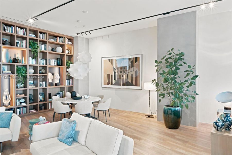 Furnished interior view inside a new home in , Miami (Image 18). Furnished interior view inside a new home in , Miami (Image 18).