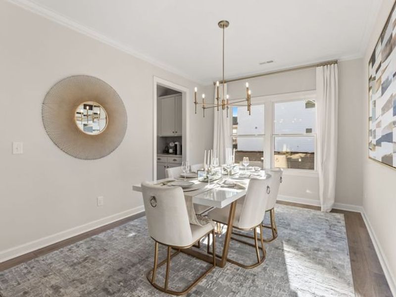 Representative furnished interior of a home built from the Montcrest by True Homes in White Oak Creek Crossing, Angier (Image 11).