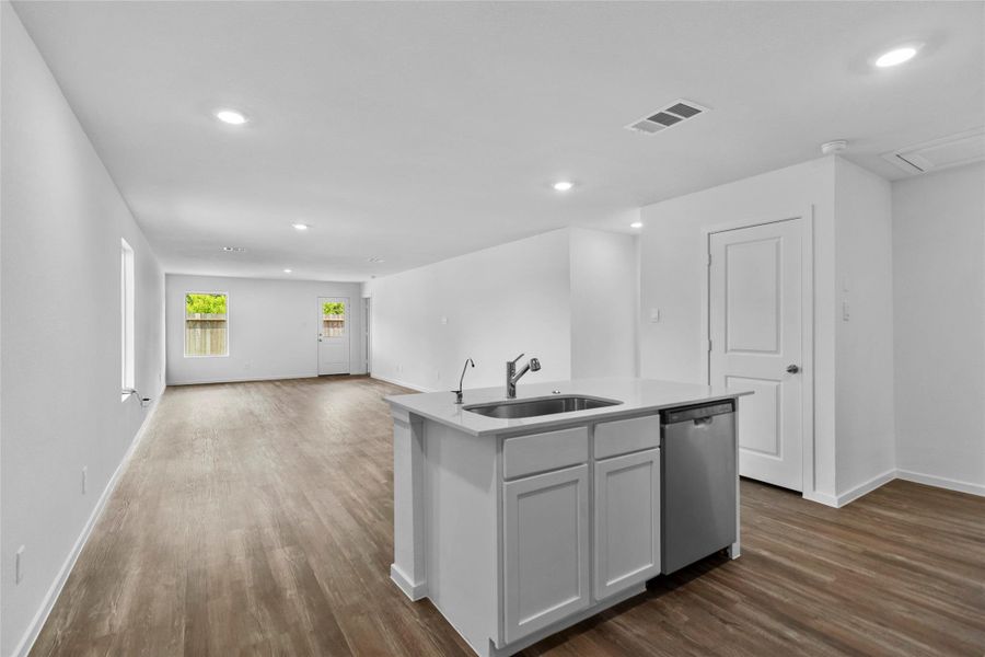 Furnished interior view inside a new home in The Canopies, Splendora (Image 6).