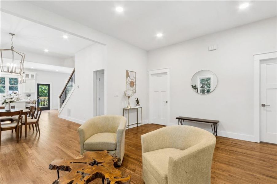 Furnished interior view inside a new home in , Pine Lake (Image 15).