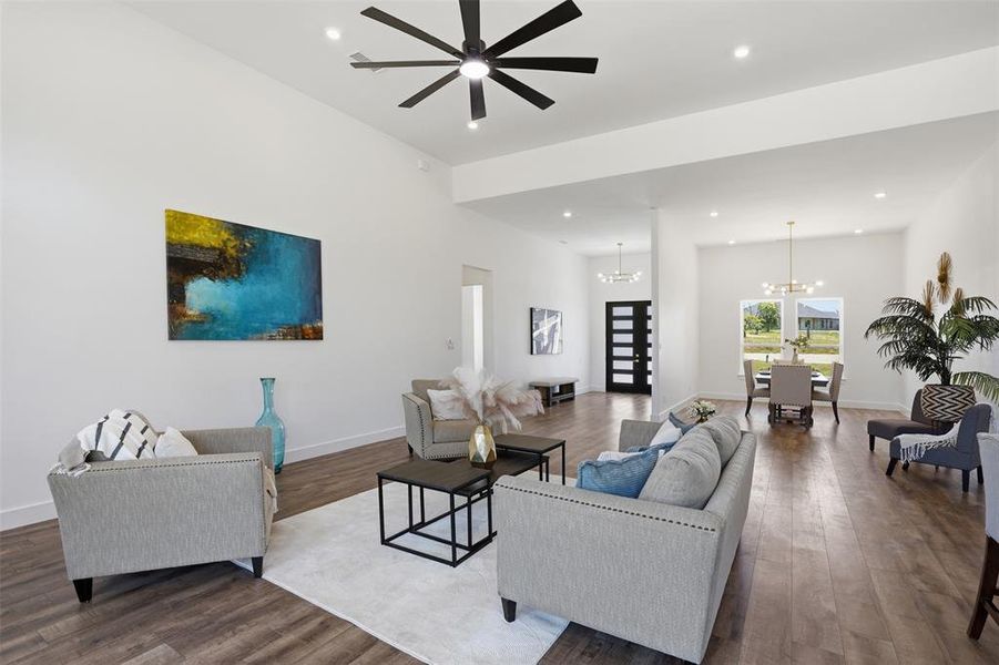 Furnished interior view inside a new home in Pecan Plantation, Granbury (Image 9).