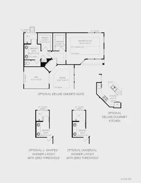 2D floor plan layout for the Portico by Epcon Communities in The Courtyards at Walters Farm, Huntersville, NC (Image 31).