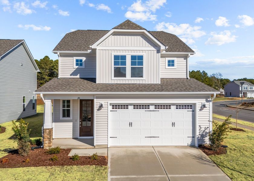 Representative exterior photo of a completed home built from the The Holly by Chesapeake Homes in The Farm at Neill's Creek, Lillington, NC (Image 23). Representative exterior photo of a completed home built from the The Holly by Chesapeake Homes in The Farm at Neill's Creek, Lillington, NC (Image 23).