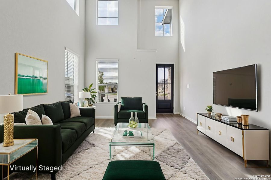 Furnished interior view inside a new home in Estancia Ranch - Premier Series, San Antonio (Image 15). Furnished interior view inside a new home in Estancia Ranch - Premier Series, San Antonio (Image 15).
