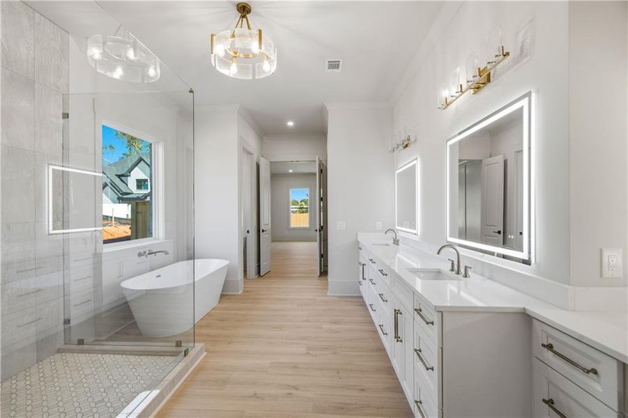 Furnished interior view inside a new home in , Buford (Image 36).