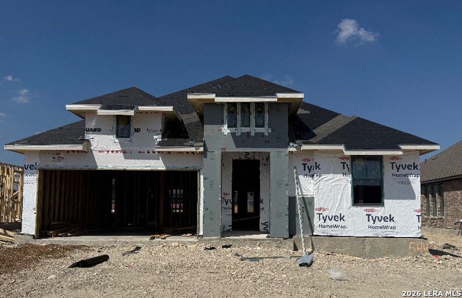 In-progress construction of a new home in Buffalo Crossing, Cibolo, TX (Image 6).