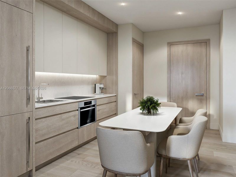 Furnished interior view inside a new home in , Miami (Image 5).