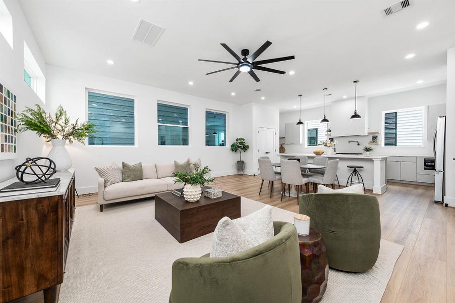 Furnished interior view inside a new home in , Houston (Image 4).