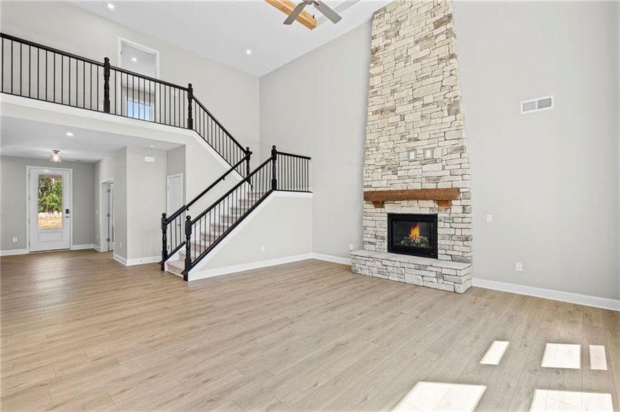 Spacious, unfurnished interior of a new home in Hidden Fields, Hoschton (Image 35). Spacious, unfurnished interior of a new home in Hidden Fields, Hoschton (Image 35).