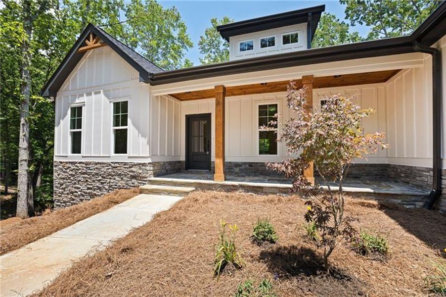 Exterior details and patio area of a home in , Cartersville (Image 30).