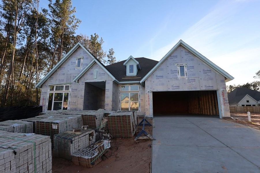 In-progress construction of a new home in ARTAVIA 65' Homesites, Conroe, TX (Image 15).