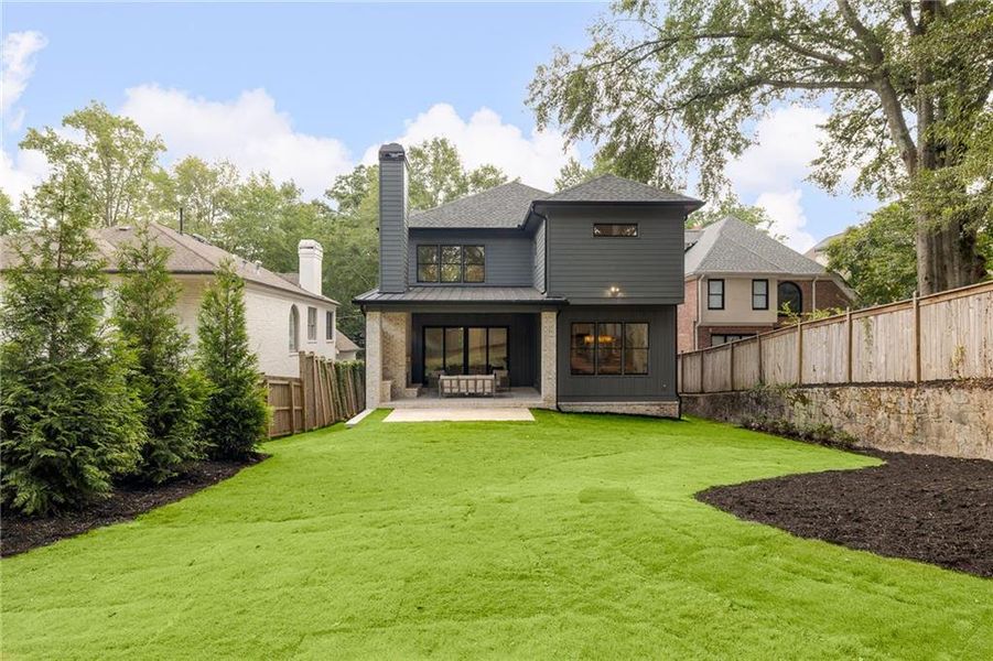 Front exterior of a new home in , Atlanta, GA, highlighting curb appeal (Image 1).