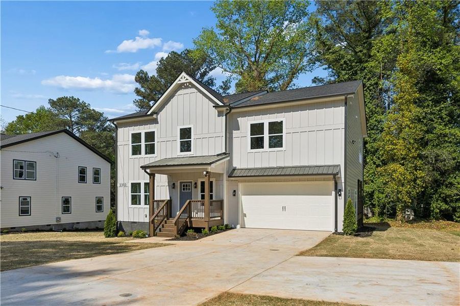Front exterior of a new home in , Decatur, GA, highlighting curb appeal (Image 30). Front exterior of a new home in , Decatur, GA, highlighting curb appeal (Image 30).