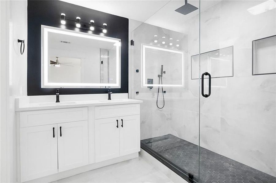 Furnished interior view inside a new home in , Atlanta (Image 5). Furnished interior view inside a new home in , Atlanta (Image 5).