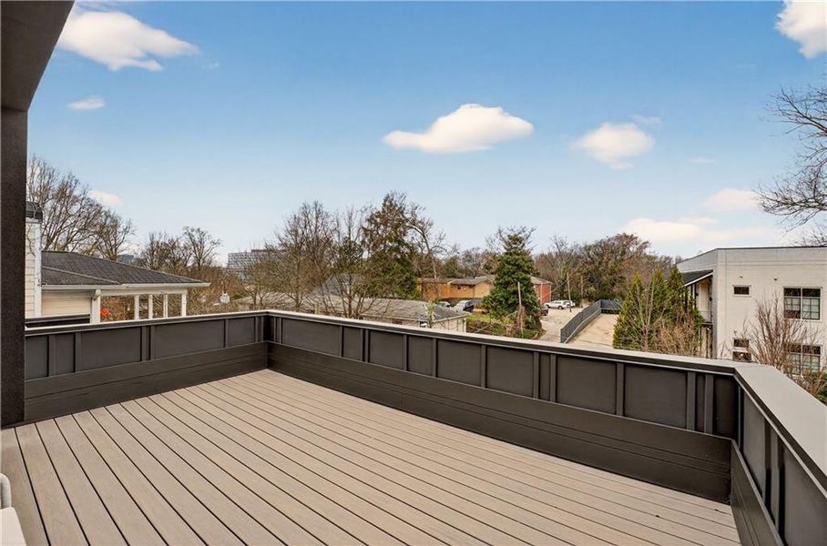 Exterior details and patio area of a home in , Atlanta (Image 34).