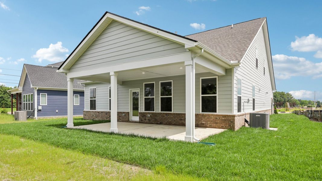 Rear exterior with covered patio