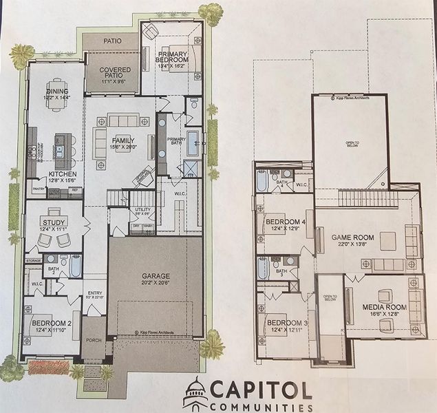Travis Floor Plan with Media Option Travis Floor Plan with Media Option