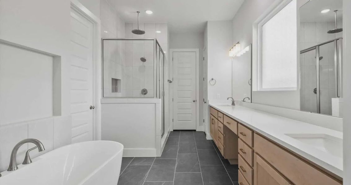 Representative furnished interior of a home built from the Draco by Chesmar Homes in Gregg Ranch, Marble Falls (Image 7).