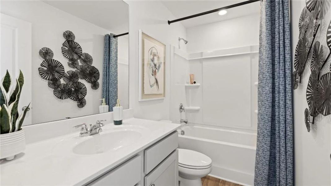 Furnished interior view inside a new home in Towns at Ivy Creek, Buford (Image 12).