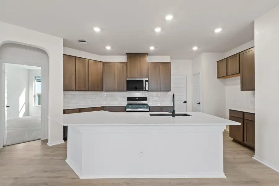 Furnished interior view inside a new home in Salerno - Heritage Collection, Round Rock (Image 11). Furnished interior view inside a new home in Salerno - Heritage Collection, Round Rock (Image 11).