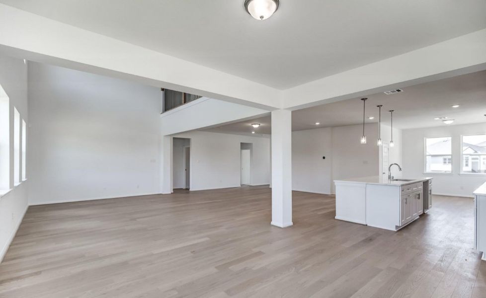 Representative unfurnished interior of a home built from the Breckenridge 3600 SH by Saratoga Homes in Townsen Landing, Humble (Image 7).