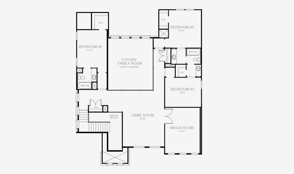 2D floor plan layout of this home in Hidden Canyon 55', San Antonio, TX (Image 3). 2D floor plan layout of this home in Hidden Canyon 55', San Antonio, TX (Image 3).