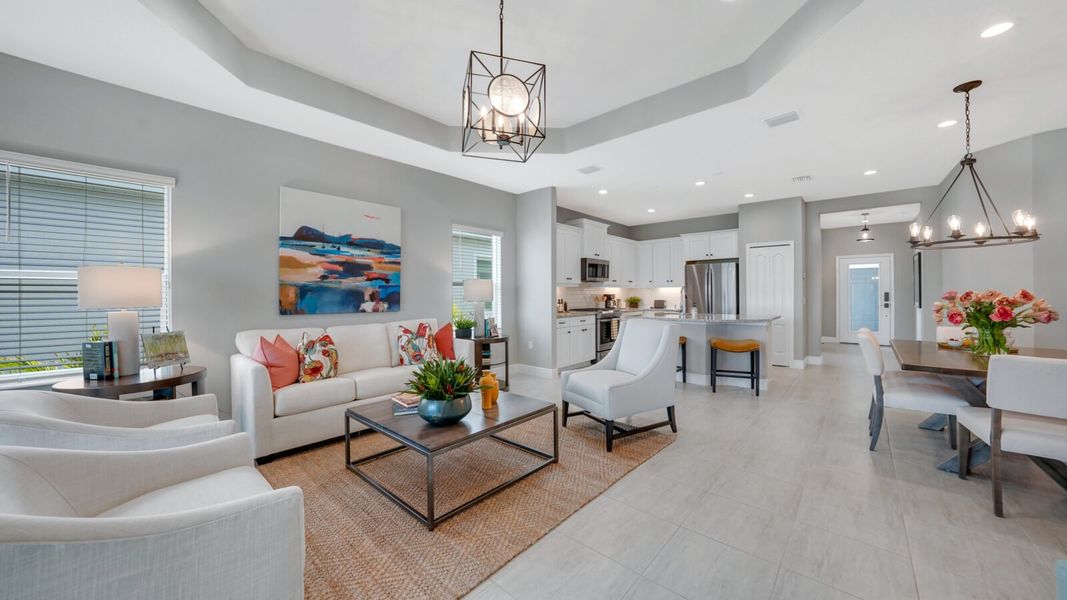 Representative furnished interior of a home built from the Tidewater 2B by Neal Communities in Wildleaf, Parrish (Image 10). Representative furnished interior of a home built from the Tidewater 2B by Neal Communities in Wildleaf, Parrish (Image 10).