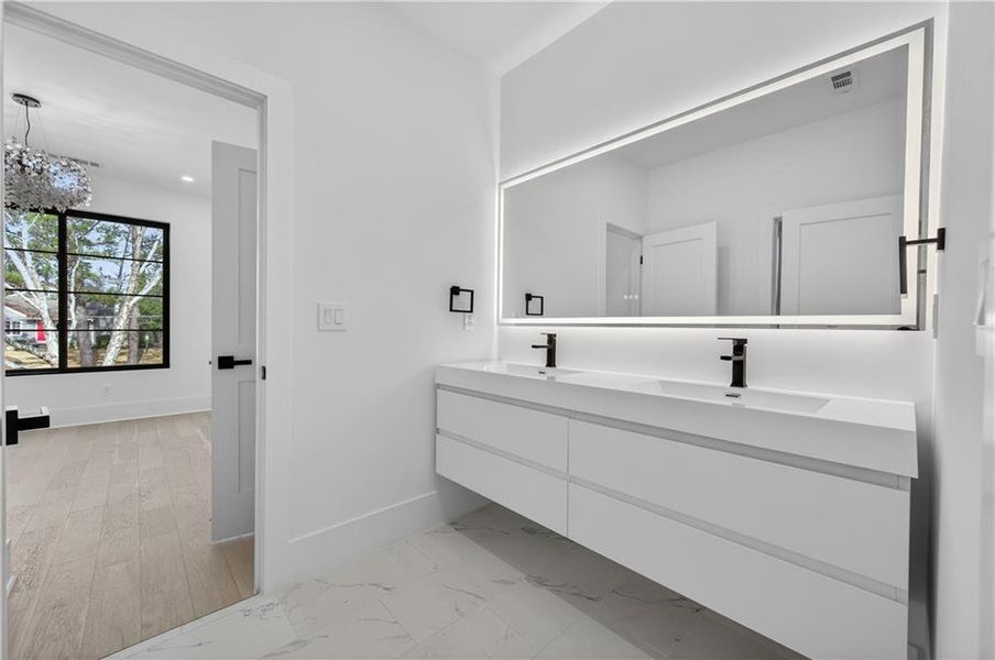 Furnished interior view inside a new home in , Atlanta (Image 44).