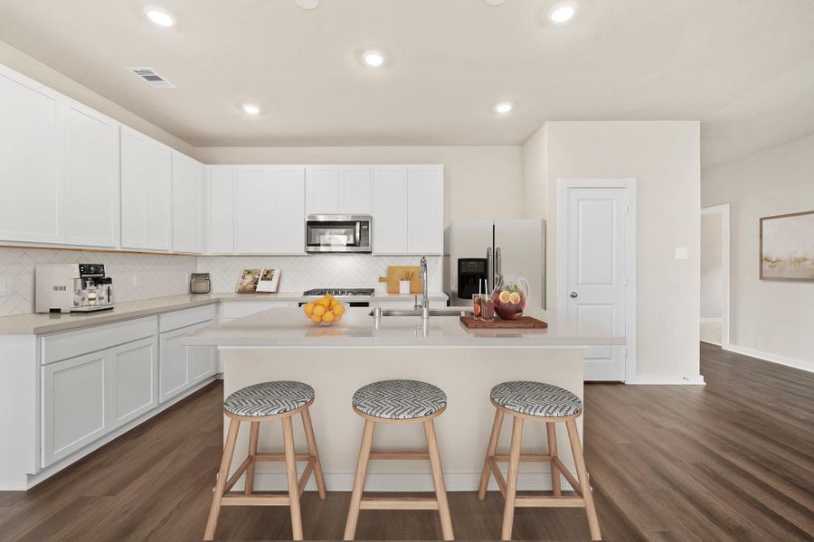 Furnished interior view inside a new home in Windrose Green, Angleton (Image 5).
