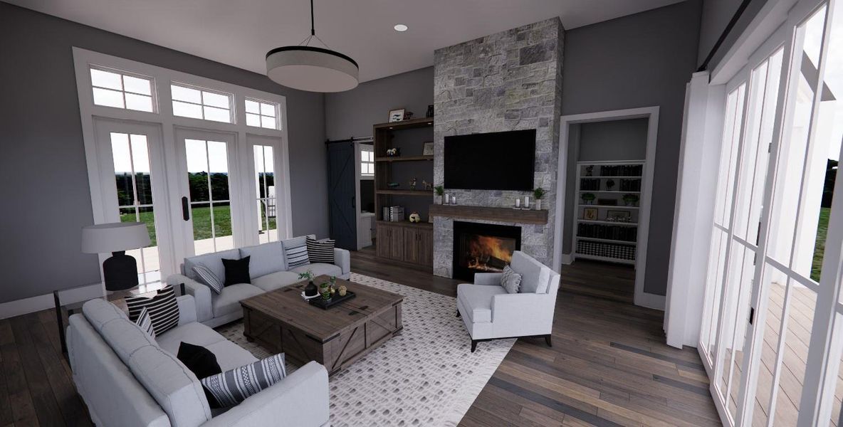 Furnished interior view inside a new home in , Dripping Springs (Image 11).
