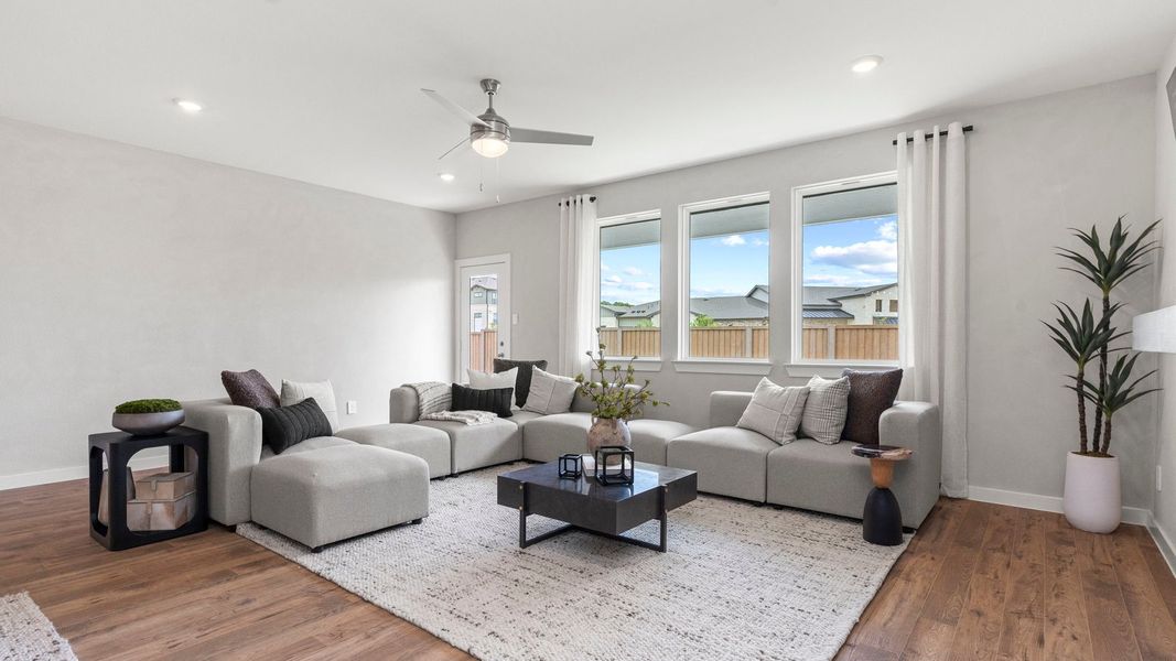 Furnished interior view inside a new home in Villarosa at Tamarron, Katy (Image 12).