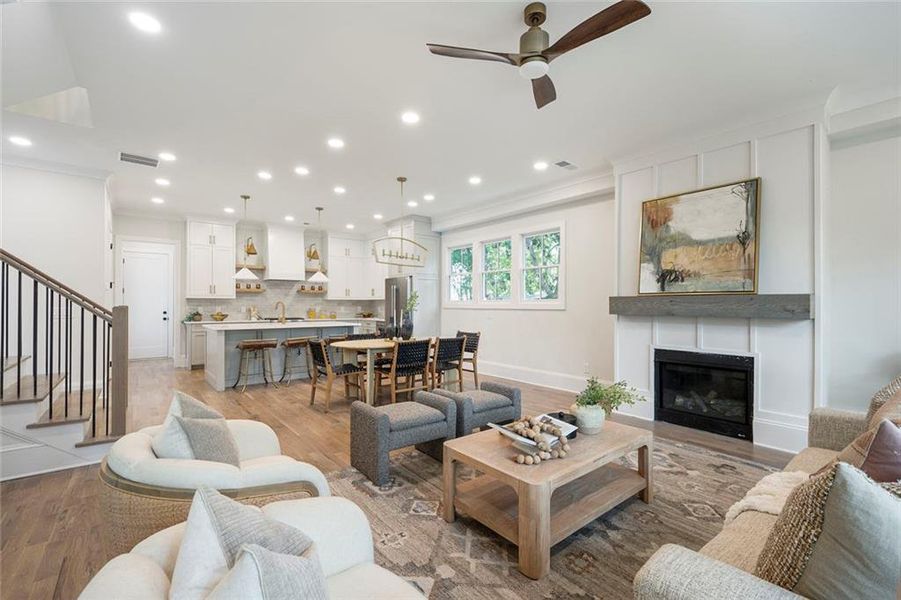 Furnished interior view inside a new home in , Atlanta (Image 9).