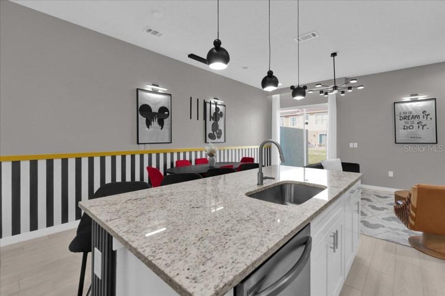 Furnished interior view inside a new home in , Kissimmee (Image 27).