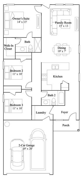 2D floor plan layout of this home in Indian Springs, Crosby, TX (Image 2). 2D floor plan layout of this home in Indian Springs, Crosby, TX (Image 2).
