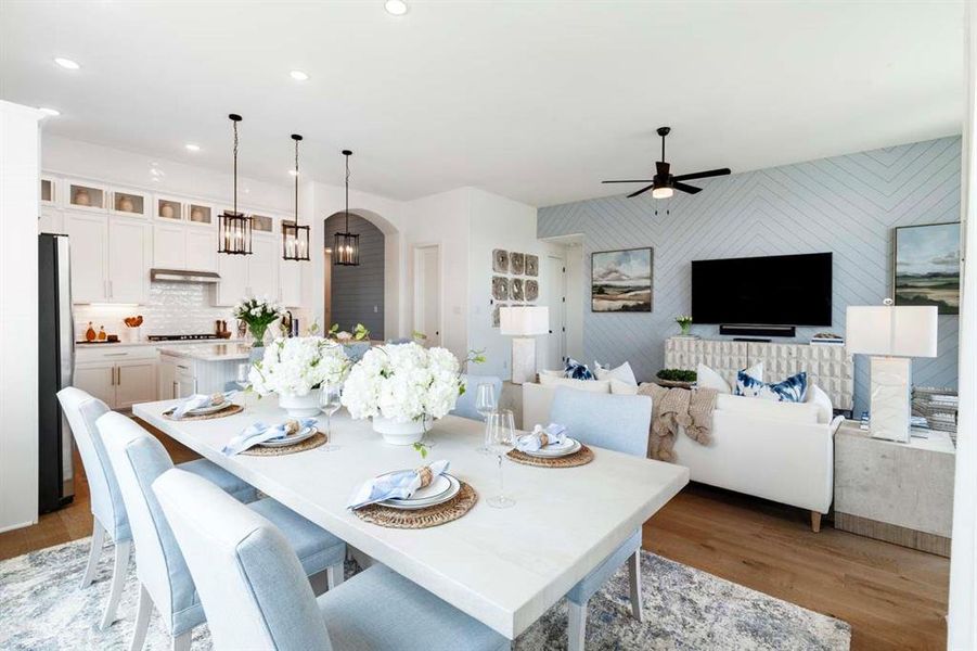 Furnished interior view inside a new home in Tavolo Park, Fort Worth (Image 29). Furnished interior view inside a new home in Tavolo Park, Fort Worth (Image 29).