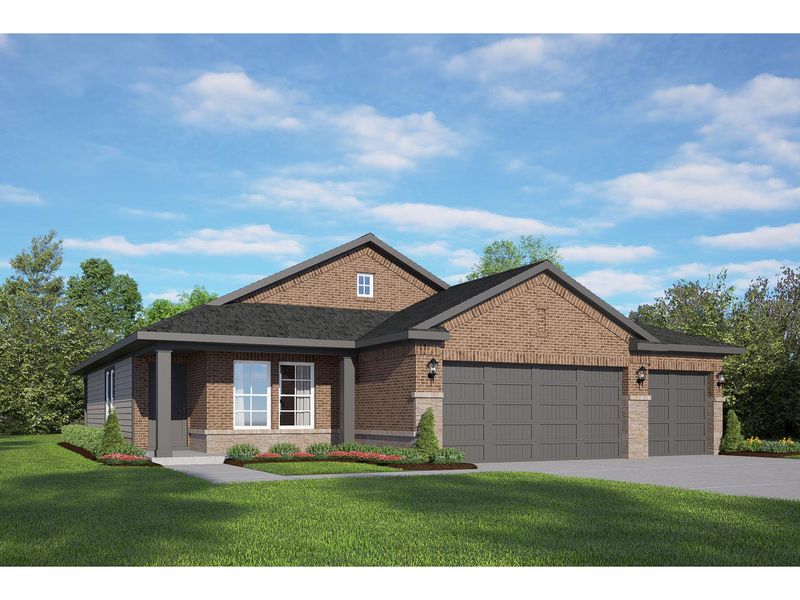 The Costa C with 3-Car Garage The Costa C with 3-Car Garage