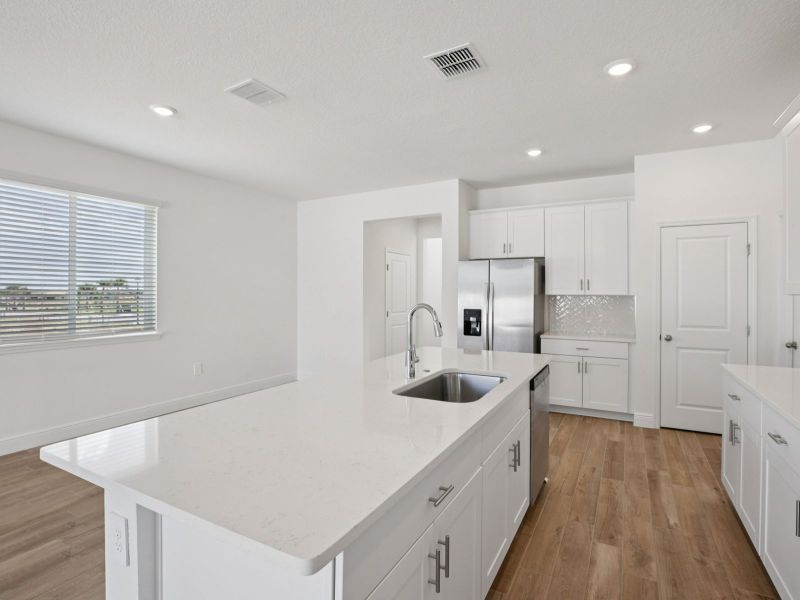 Furnished interior view inside a new home in Cyrene at Minneola - Villas, Minneola (Image 5). Furnished interior view inside a new home in Cyrene at Minneola - Villas, Minneola (Image 5).