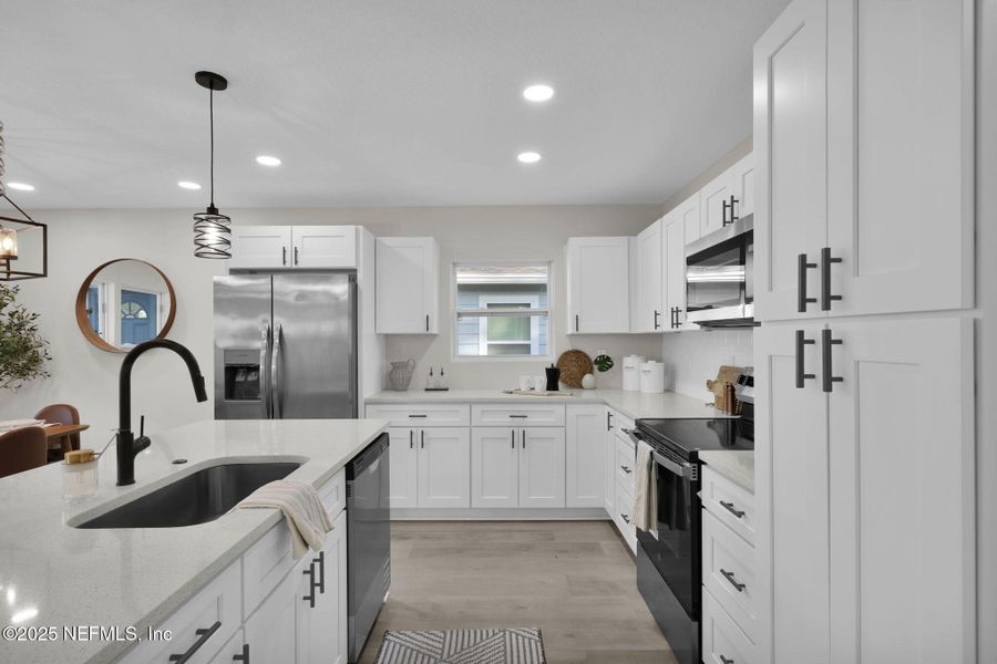 Furnished interior view inside a new home in , Jacksonville (Image 8). Furnished interior view inside a new home in , Jacksonville (Image 8).