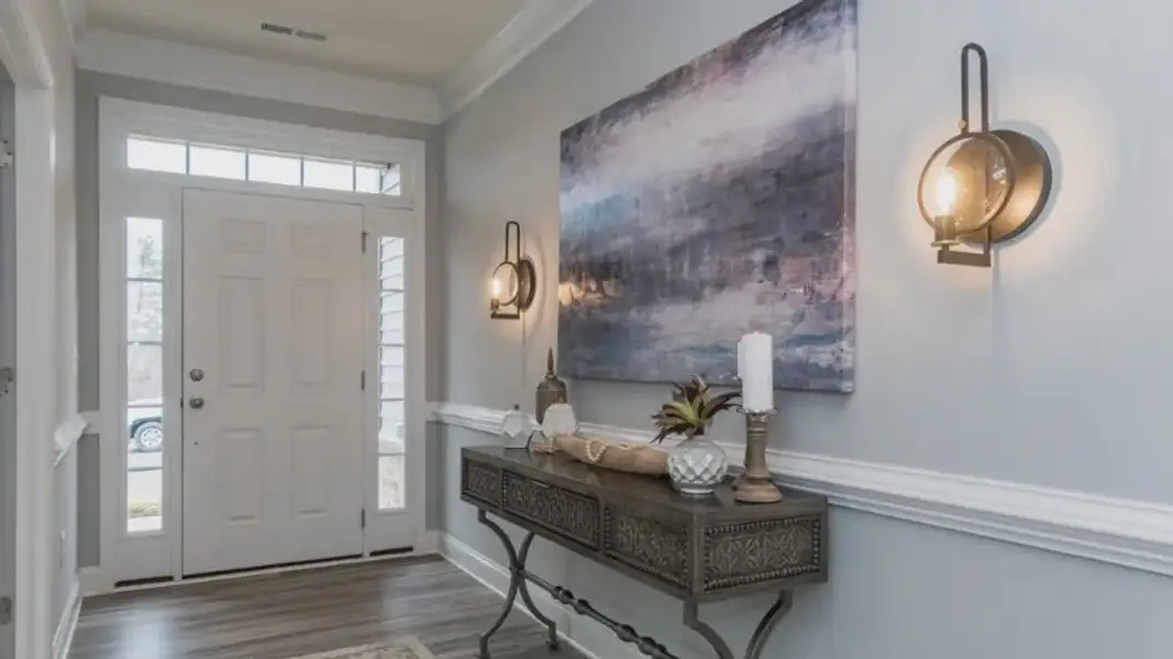 Representative furnished interior of a home built from the Devon by DRB Homes in McBride, Indian Trail (Image 3).