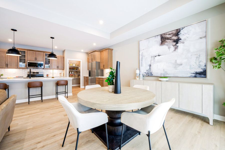 Representative furnished interior of a home built from the Morgan by Fischer Homes in Easton Park, Dallas (Image 12).