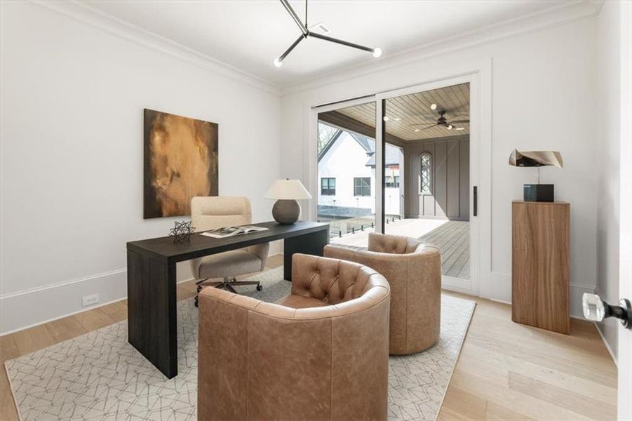 Furnished interior view inside a new home in , Alpharetta (Image 59).