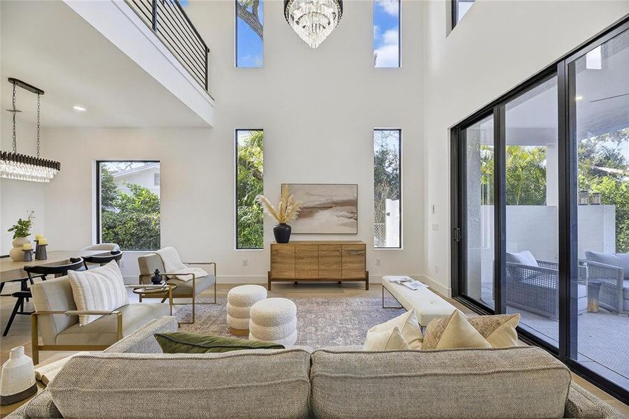 Furnished interior view inside a new home in , Sarasota (Image 46).