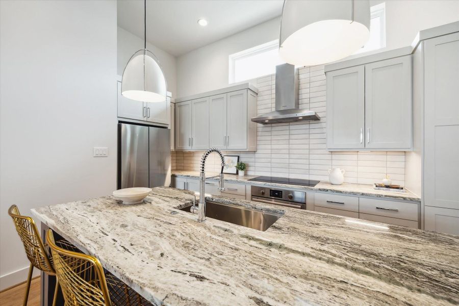 Furnished interior view inside a new home in Point East, Houston (Image 33).