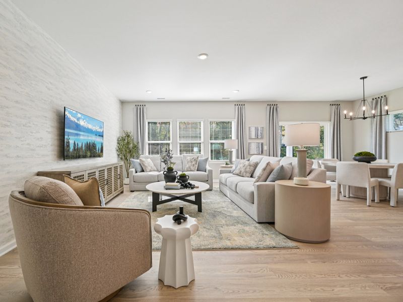 Furnished interior view inside a new home in Watkins Glen, Raleigh (Image 12).