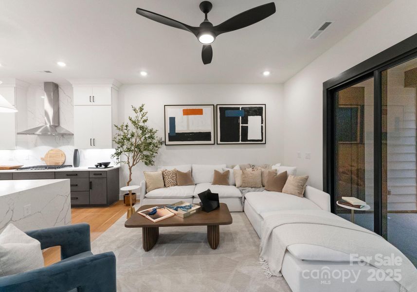 Furnished interior view inside a new home in , Charlotte (Image 3). Furnished interior view inside a new home in , Charlotte (Image 3).