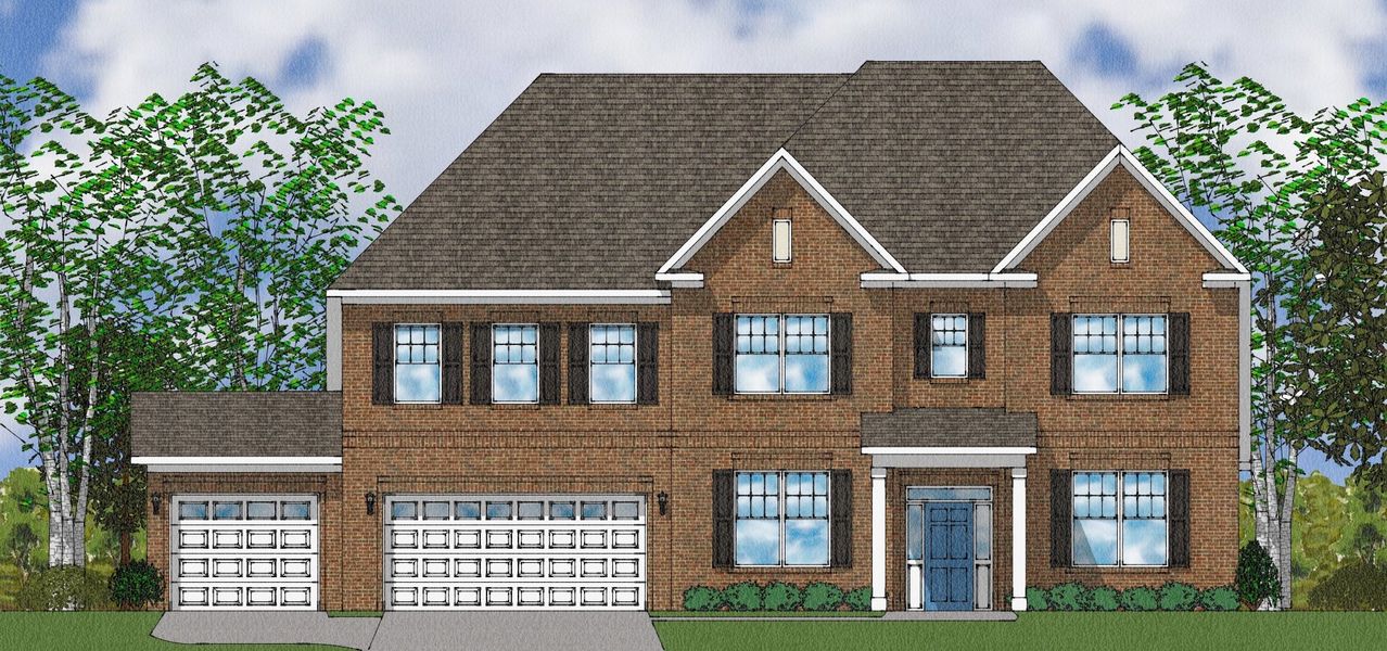 Representative exterior photo of a completed home built from the Patterson II - Elite Collection by Mungo Homes in Suter Estates, Easley, SC (Image 33).